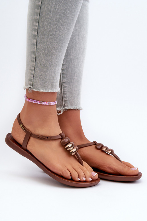 Madalad sandaalid moodsad varbavahe-sandaalid 83507 Ipanema Class Blown Up Sandal Fem pruunid värvi
