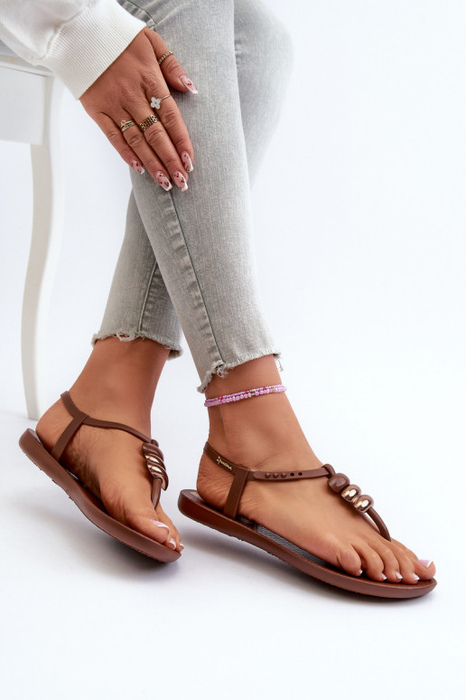 Madalad sandaalid moodsad varbavahe-sandaalid 83507 Ipanema Class Blown Up Sandal Fem pruunid värvi