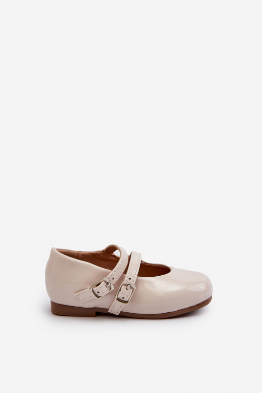 Laque baleriinid  Laste jalanõud rihmadega beeži värvi Margenis
