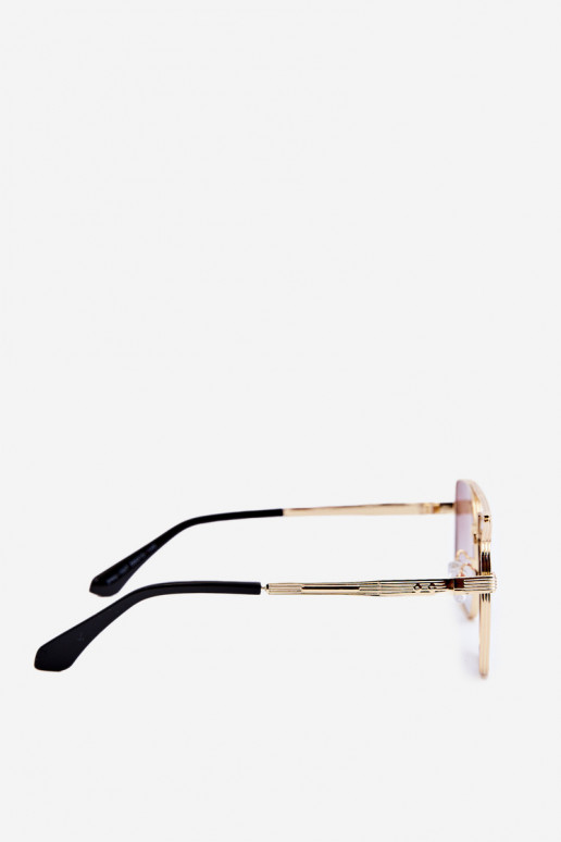 Päikeseprillid Naiselik UV400 Kuldset värvi-pruunid värvi Päikeseprillid Naiselik UV400 Kuldset värvi-pruunid värvi