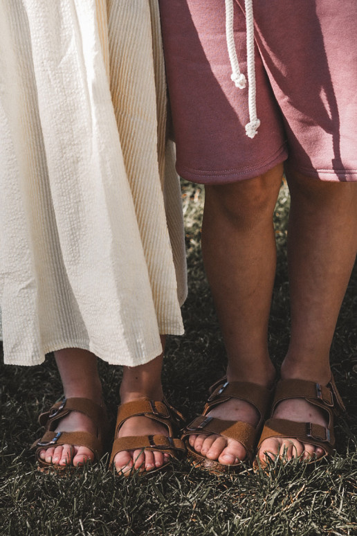 sandaalid Laste jalanõud  krõpsudega kinnitatav pruunid värvi Rorria