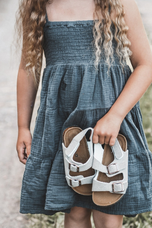 sandaalid Laste jalanõud  krõpsudega kinnitatav Halli värvi Rorria