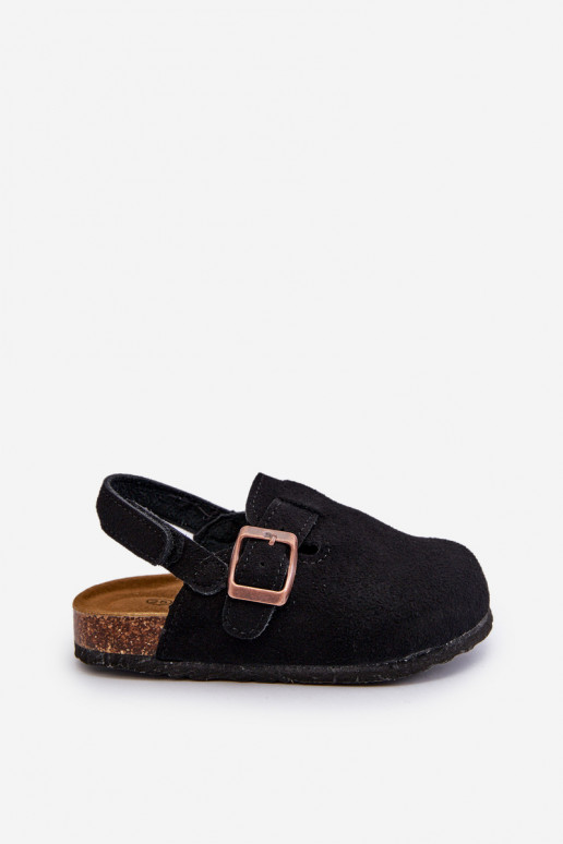 Sussid Laste jalanõud  mustad Vulagia Sussid Laste jalanõud  mustad Vulagia