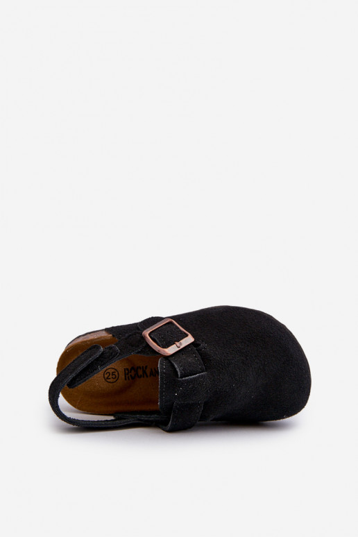 Sussid Laste jalanõud  mustad Vulagia Sussid Laste jalanõud  mustad Vulagia