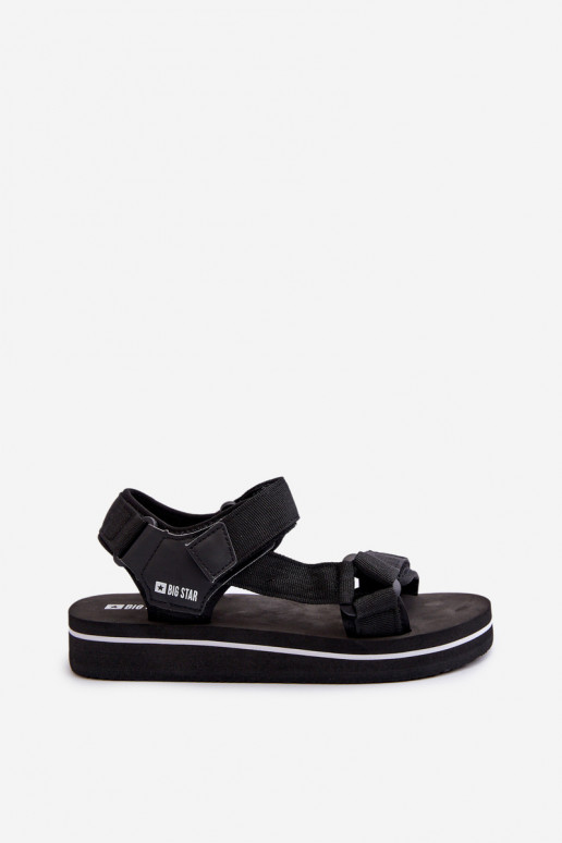 Naistesandaalid platvormiga Big Star NN274A532 mustad Naistesandaalid platvormiga Big Star NN274A532 mustad