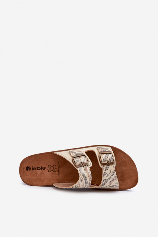 Mugavad naistesussid neetide ja pandlaga Inblu CP000045 Kuldset värvi