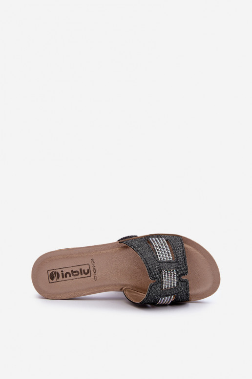 Mugavad läikivad sussid   Inblu BA000050 mustad Mugavad läikivad sussid   Inblu BA000050 mustad