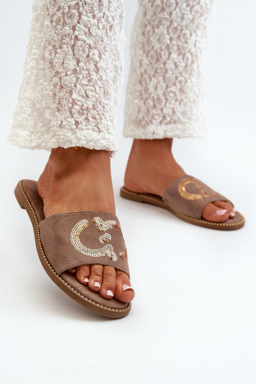 Naiste korter Sussid litritega S.Barski KV27-052 pruunid värvi