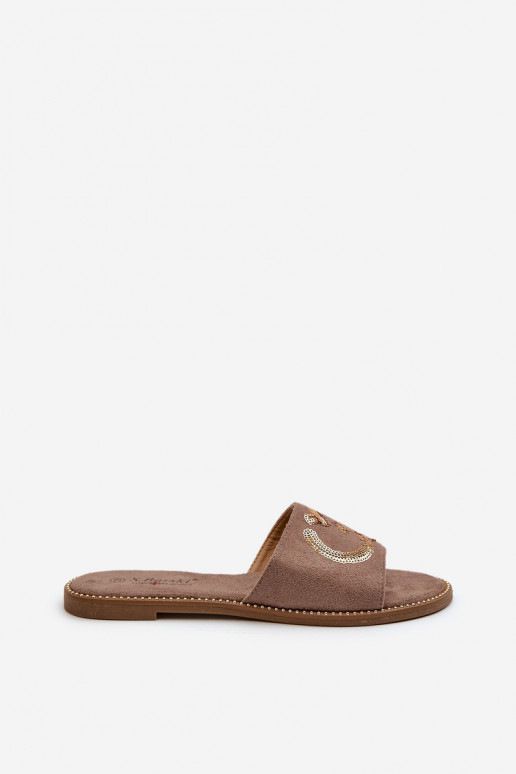 Naiste korter Sussid litritega S.Barski KV27-052 pruunid värvi