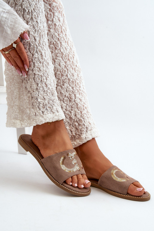 Naiste korter Sussid litritega S.Barski KV27-052 pruunid värvi