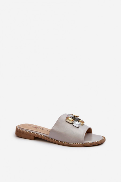 naiste plätud kaunite detailidega S.Barski KV27-031 beeži värvi