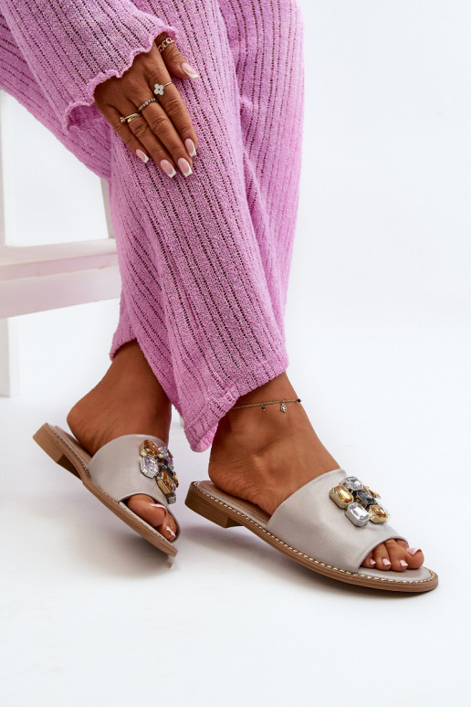 naiste plätud kaunite detailidega S.Barski KV27-031 beeži värvi