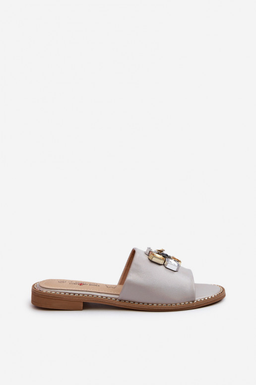 naiste plätud kaunite detailidega S.Barski KV27-031 beeži värvi