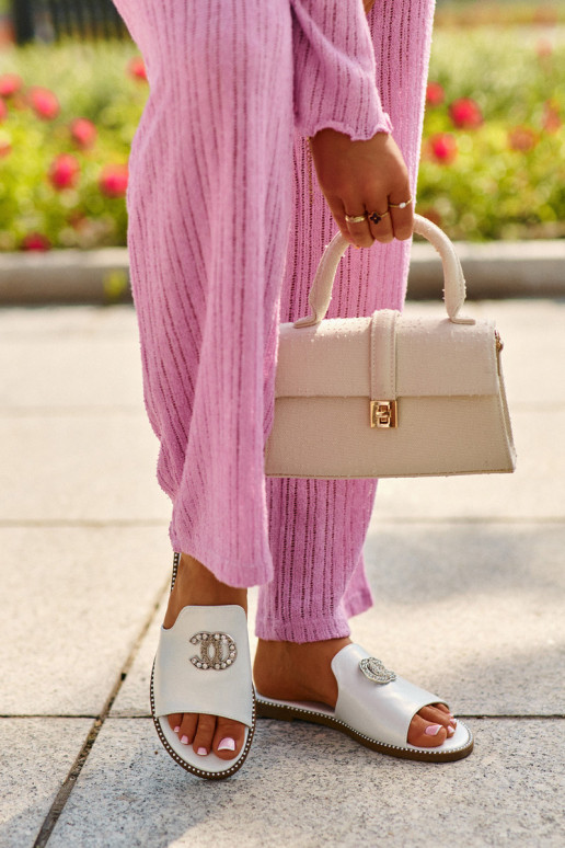 Elegantsed naiste plätud läikiv kaunistustega S.Barski KV27-050 Hõbedat värvi Elegantsed naiste plätud läikiv kaunistustega S.Barski KV27-050 Hõbedat värvi