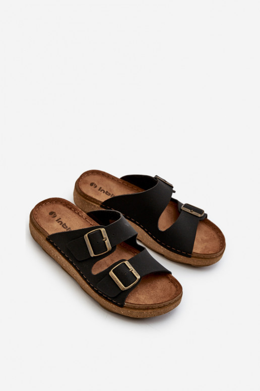 Lihtne Mugavad sussid Mehed neetide ja pandlaga Inblu MT000016 mustad Lihtne Mugavad sussid Mehed neetide ja pandlaga Inblu MT000016 mustad