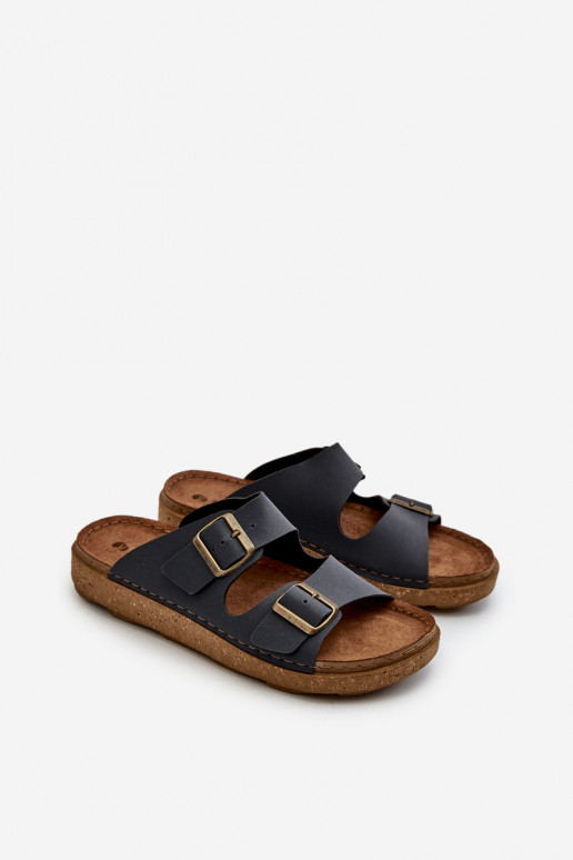 Lihtne Mugavad sussid Mehed neetide ja pandlaga Inblu MT000016 tumesinist värvi Lihtne Mugavad sussid Mehed neetide ja pandlaga Inblu MT000016 tumesinist värvi