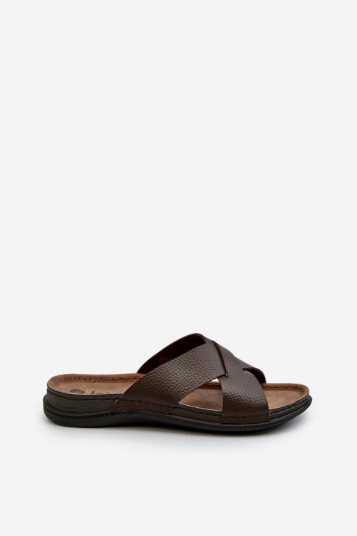 Mugav Kerged lehvidega eko-nahast Inblu GV00001I pruunid värvi Mugav Kerged lehvidega eko-nahast Inblu GV00001I pruunid värvi