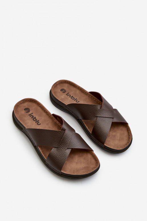 Mugav Kerged lehvidega eko-nahast Inblu GV00001I pruunid värvi Mugav Kerged lehvidega eko-nahast Inblu GV00001I pruunid värvi