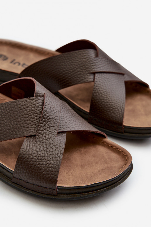 Mugav Kerged lehvidega eko-nahast Inblu GV00001I pruunid värvi Mugav Kerged lehvidega eko-nahast Inblu GV00001I pruunid värvi