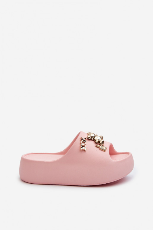 naiste plätud Lihtne Kerged rannaplätud kaunite detailidega Tumeroosad värvi Orchia