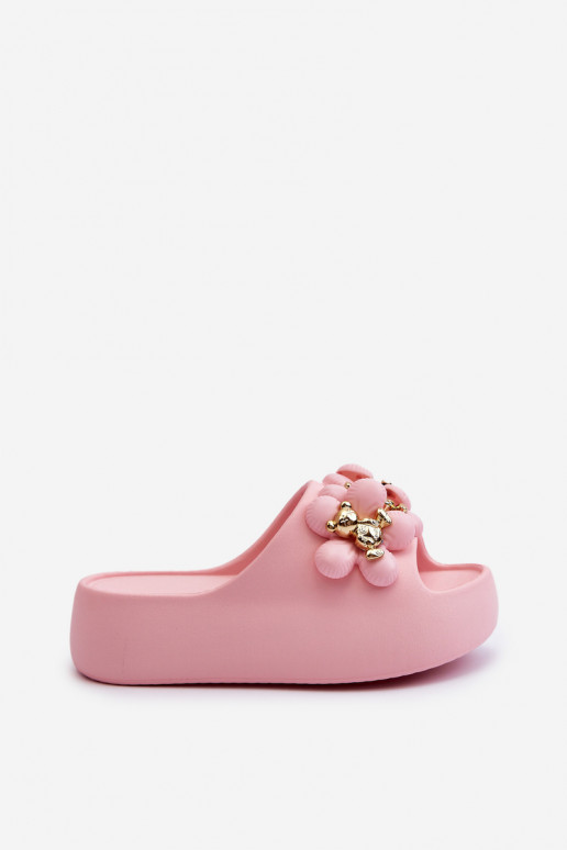 Naiselik Sussid Kerged rannaplätud kaunite detailidega massiivse tallaga Tumeroosad värvi Bremavia