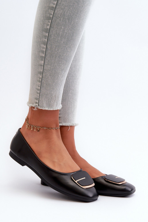 Baleriinad Naiselik Eko Nahk kaunistustega mustad Edoslli