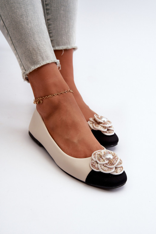 Baleriinad Naiselik Eko Nahk Kaunistustega Detalem beeži värvi Divinella