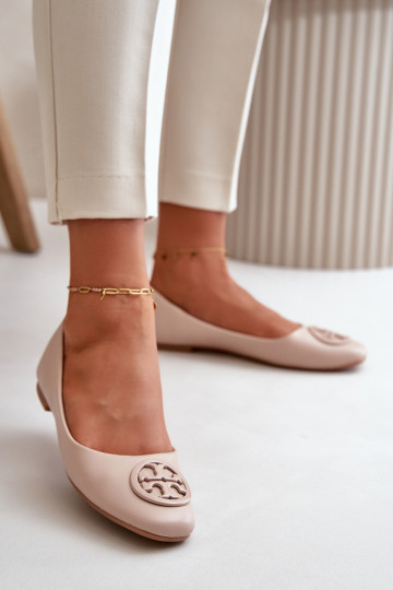 Baleriinad Pealiste omad kaunistustega Eko Pealhk beeži värvi Rhodike