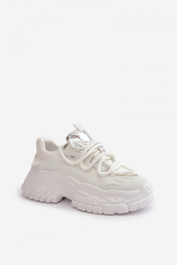 Sneakers tüüpi jalanõud Pealiste omad Sellel onssiivsel tallal valget värvi Nevela 2