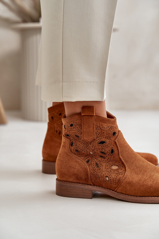 Pealiste poolsaapad Ažuurne Lossi juurde pruunid värvi S.Barski HY42-081