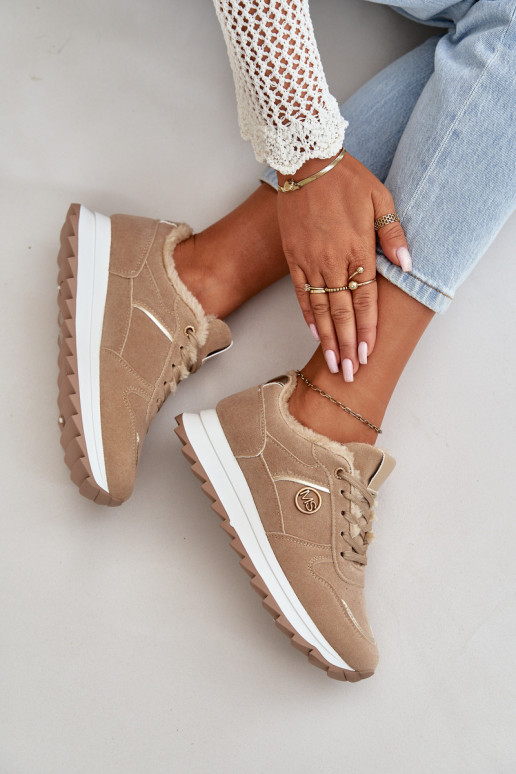 spordijalatsid Pealiste omad voodriga karusnahaga platvormiga Khakivärvi Lerisas spordijalatsid Pealiste omad voodriga karusnahaga platvormiga Khakivärvi Lerisas