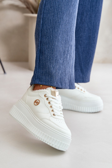 Sneakers tüüpi jalanõud spordijalatsid Pealiste omad voodriga Sellel onssiivsel tallal valget värvi Ardiela 2