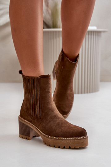 Pealiste poolsaapad Z Eco Suedeu voodriga tumepruuni värvi Nevitas