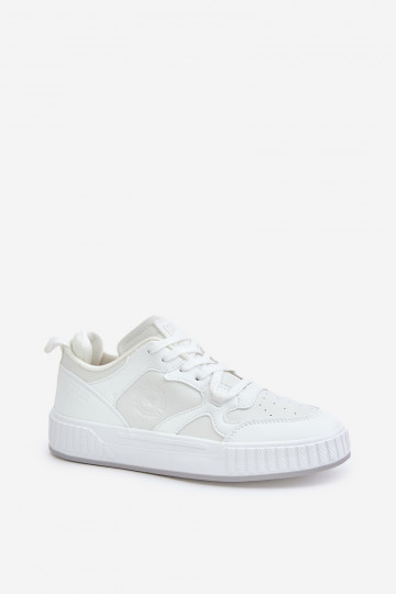 Sneakers tüüpi jalanõud meestele eko-nahast Big Star OO174003 valget värvi