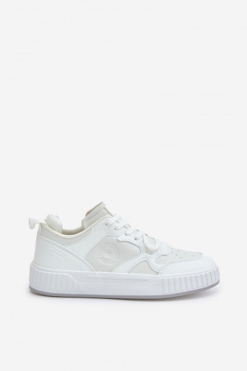 Sneakers tüüpi jalanõud meestele eko-nahast Big Star OO174003 valget värvi 2