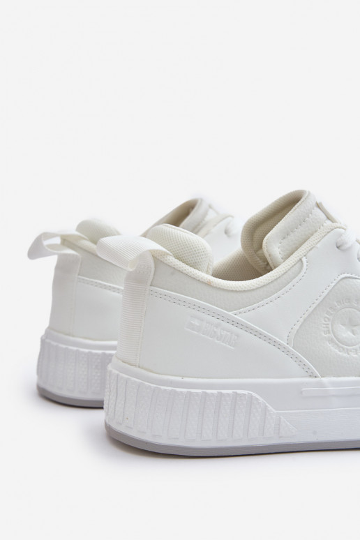 Sneakers tüüpi jalanõud meestele eko-nahast Big Star OO174003 valget värvi