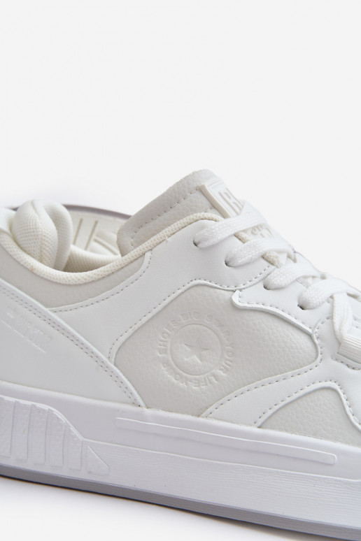 Sneakers tüüpi jalanõud meestele eko-nahast Big Star OO174003 valget värvi