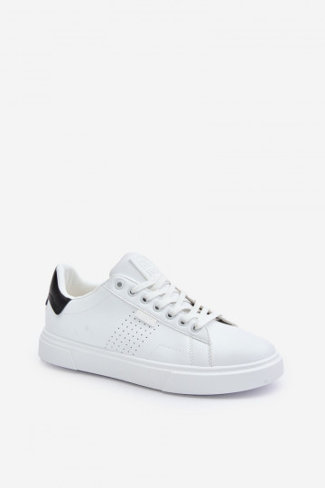 vabaaja jalanõud Sneakers tüüpi jalanõud meestele eko-nahast Big Star OO174115 valget värvi