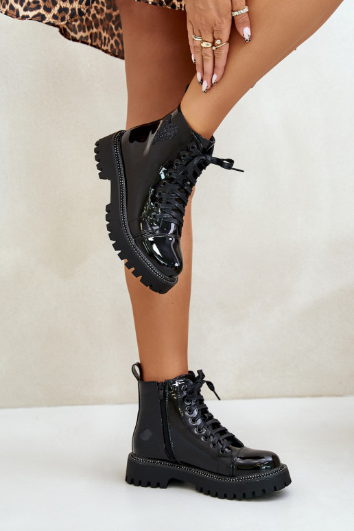 Laque Pealiste poolsaapad Lossi juurde Koos Ornate Heartsm msuud Obeena