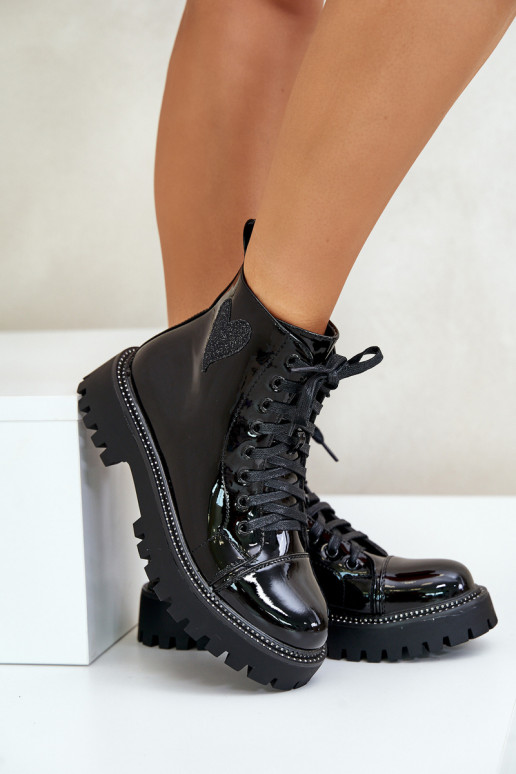 Laque Pealiste poolsaapad Lossi juurde Koos Ornate Heartsm msuud Obeena