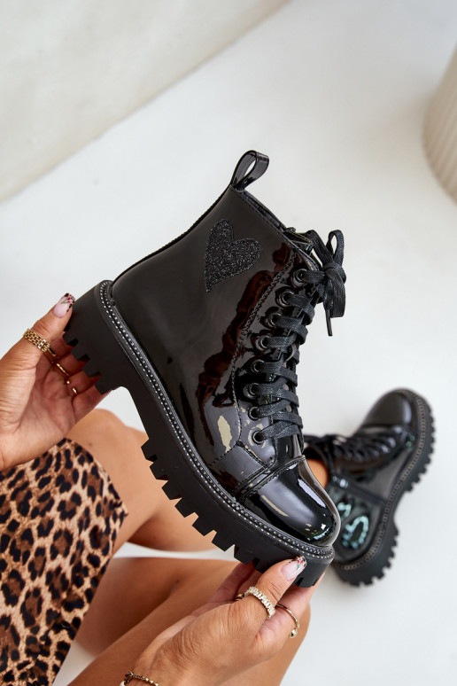 Laque Pealiste poolsaapad Lossi juurde Koos Ornate Heartsm msuud Obeena