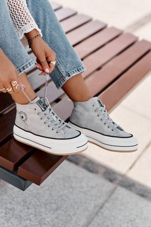 voodriga naiste saapad platvormiga Eko Pealhk Big Star OO274069 Sinist värvi