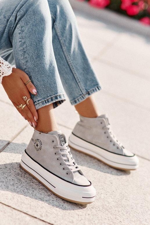 voodriga naiste saapad platvormiga Eko Pealhk Big Star OO274069 Sinist värvi