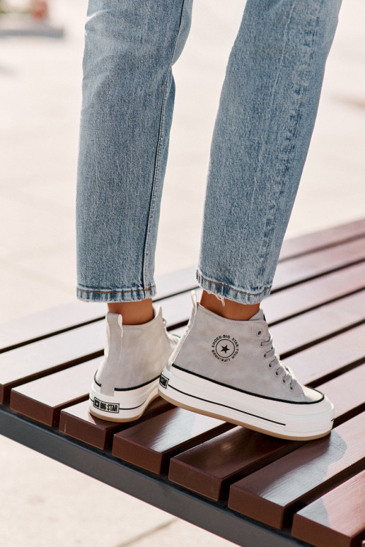 voodriga naiste saapad platvormiga Eko Pealhk Big Star OO274069 Sinist värvi