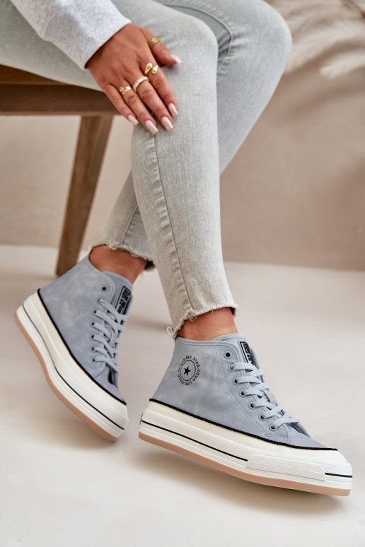 voodriga naiste saapad platvormiga Eko Pealhk Big Star OO274069 Sinist värvi