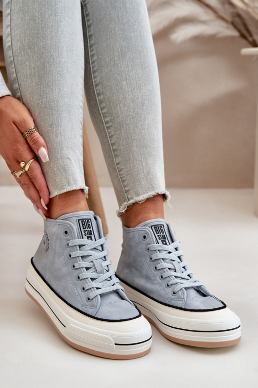 voodriga naiste saapad platvormiga Eko Pealhk Big Star OO274069 Sinist värvi