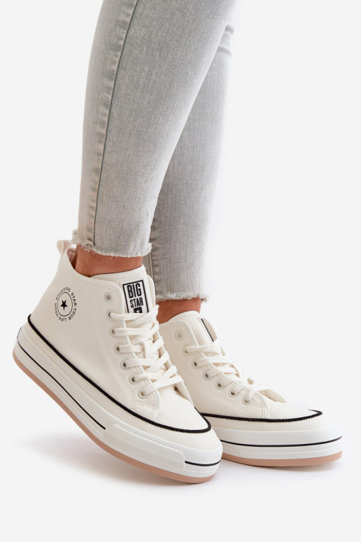 voodriga naiste saapad platvormiga Eko Pealhk Big Star OO274061 valget värvi