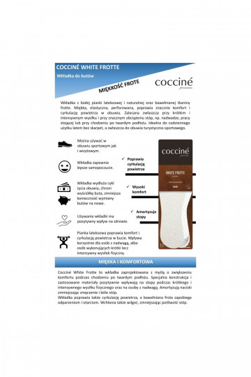 Sisetallad Coccine INhite Frotte puuvillane froteekangas lateksvahul 34-41 2