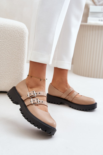 jalatsid Pealiste omad Triipudega Eko Pealhk beeži värvi Terione