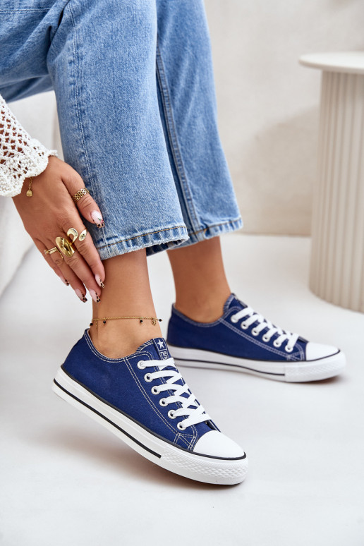 Pealiste omad Klassikalise mudeli vabaaja jalanõud tumesinist värvi Ecoma Pealiste omad Klassikalise mudeli vabaaja jalanõud tumesinist värvi Ecoma